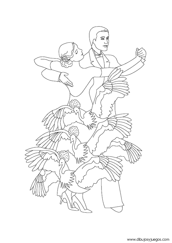 parejas-de-baile-015 | Dibujos y juegos, para pintar y colorear parejas-de-baile-015 | Dibujos y juegos, para pintar y colorear