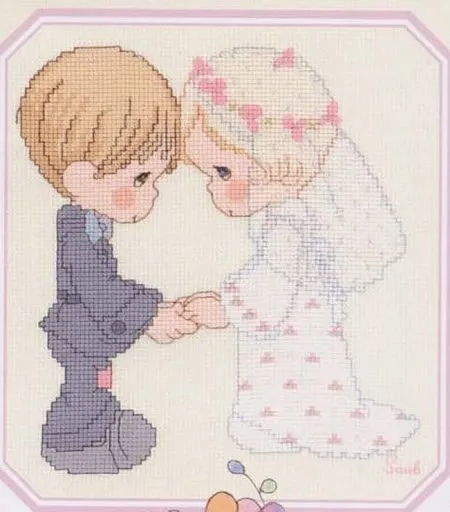 Parejas de novios en punto cruz – Primera Parte - Guía de MANUALIDADES Parejas de novios en punto cruz – Primera Parte - Guía de MANUALIDADES