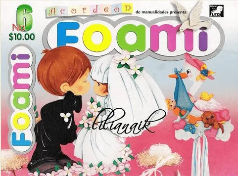 Parejita de novios hecha con foamy. Tutorial con plantillas ...