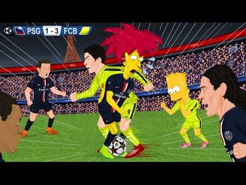 Parodia animada del PSG 1-3 Barcelona 15/4/2015 - YouTube
