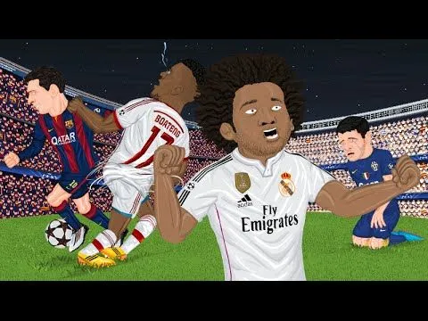 Parodia animada de las Semifinales de Champions League - YouTube