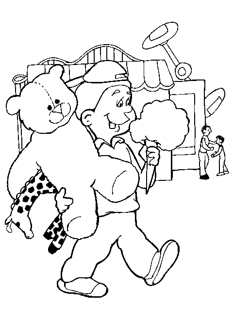 Dibujos para colorear de Parques de atracciones, parque de ... Dibujos para colorear de Parques de atracciones, parque de ...