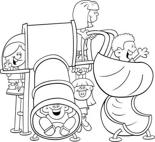 Dibujos de parques infantiles para colorear - Imagui Dibujos de parques infantiles para colorear - Imagui