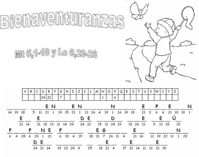 Parroquia La Inmaculada: Actividades sobre las bienaventuranzas Parroquia La Inmaculada: Actividades sobre las bienaventuranzas