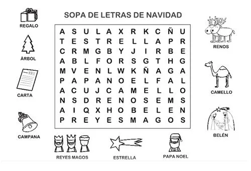 RECURSOS PARA CATEQUESIS: Sopas de letras de Navidad RECURSOS PARA CATEQUESIS: Sopas de letras de Navidad