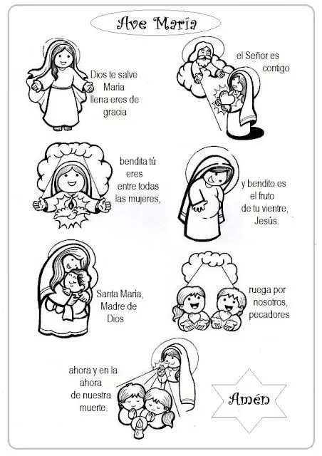Parroquia La Inmaculada: Ave María en dibujos Parroquia La Inmaculada: Ave María en dibujos
