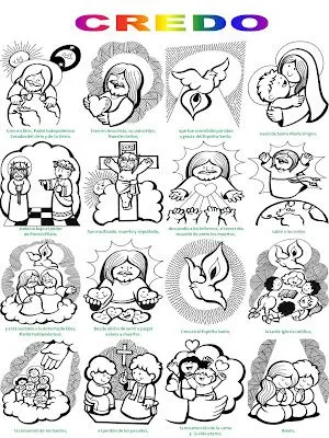 Parroquia La Inmaculada: Credo para colorear Parroquia La Inmaculada: Credo para colorear