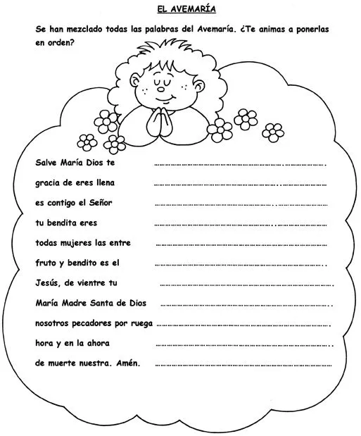Parroquia La Inmaculada: Fichas variadas para Catequesis o la ...