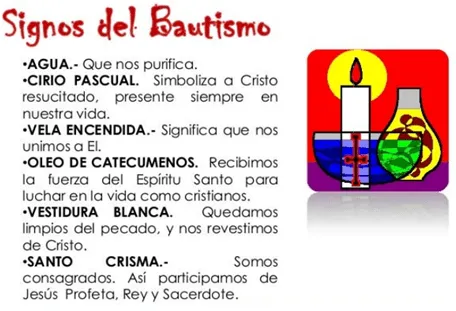 PARROQUIA SAN RAFAEL ARCÁNGEL: SIGNOS DEL BAUTISMO