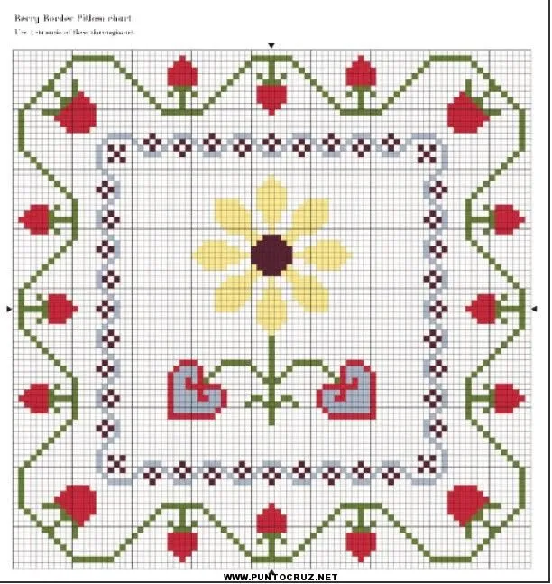 Margarita amarilla en punto de cruz | Punto de cruz - Colección de ...