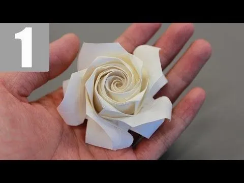Part1/3 : How to fold Naomiki Sato Origami Rose (Pentagon Rose ...