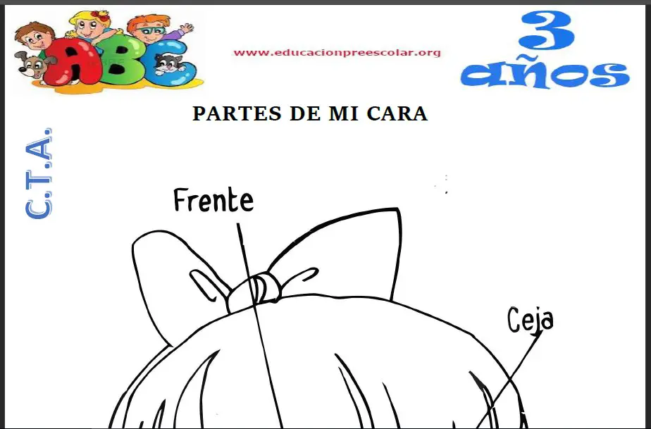 Partes de la Cara Para Niños de 3 Años — Educación Preescolar Partes de la Cara Para Niños de 3 Años — Educación Preescolar