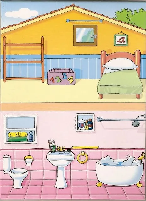 Partes de la casa Habitación y baño. | Material Didáctico ... Partes de la casa Habitación y baño. | Material Didáctico ...