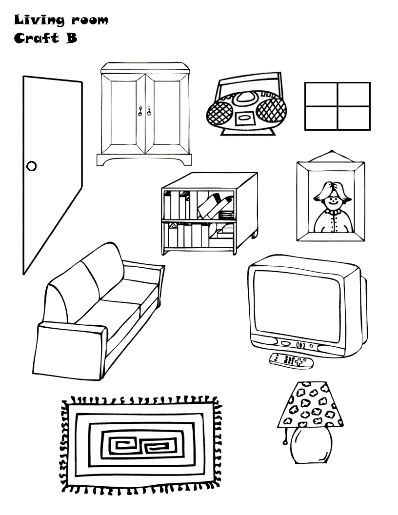 Partes de la casa en inglés con dibujos para colorear - Imagui Partes de la casa en inglés con dibujos para colorear - Imagui