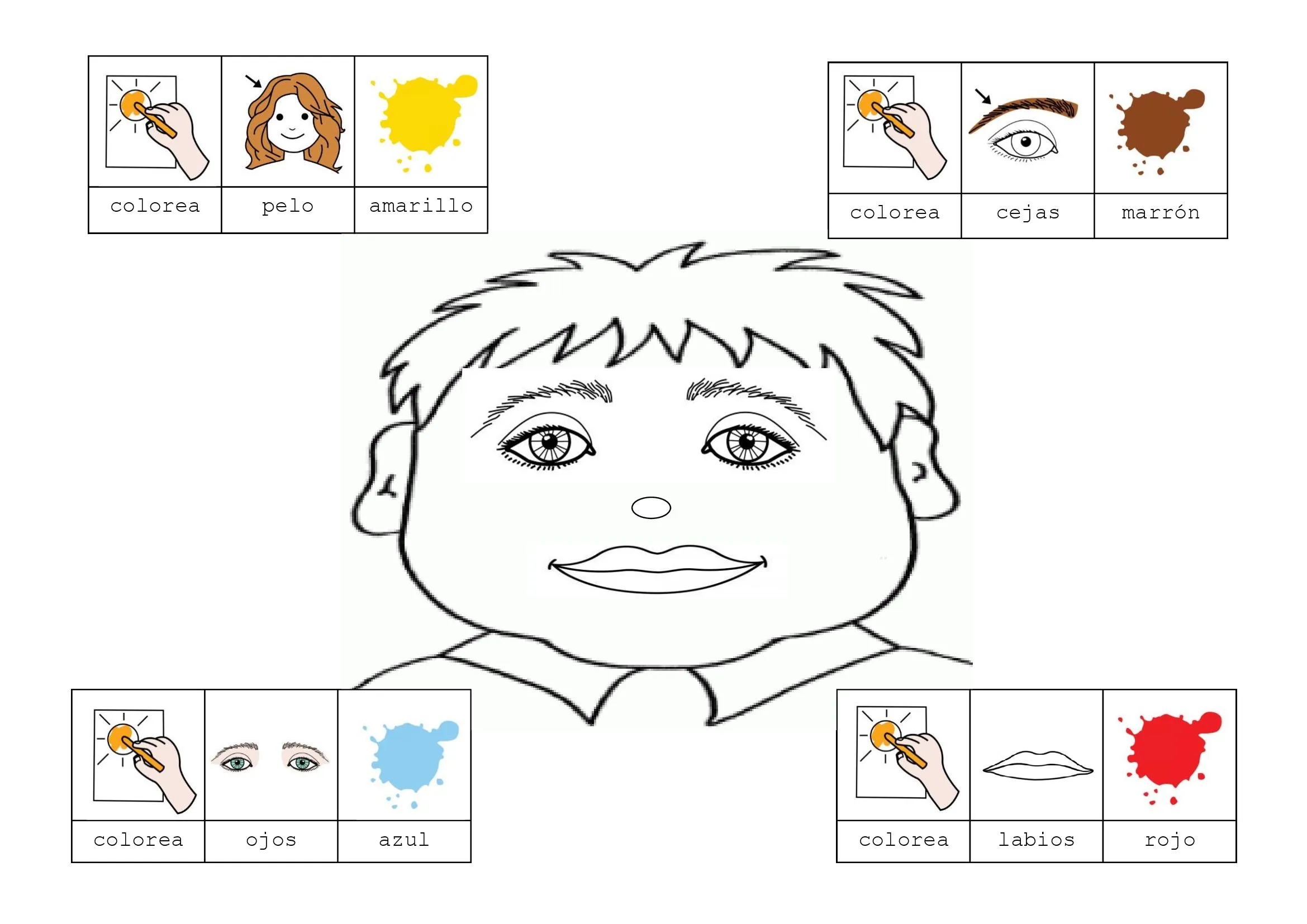 Las partes del cuerpo - Pictoeduca