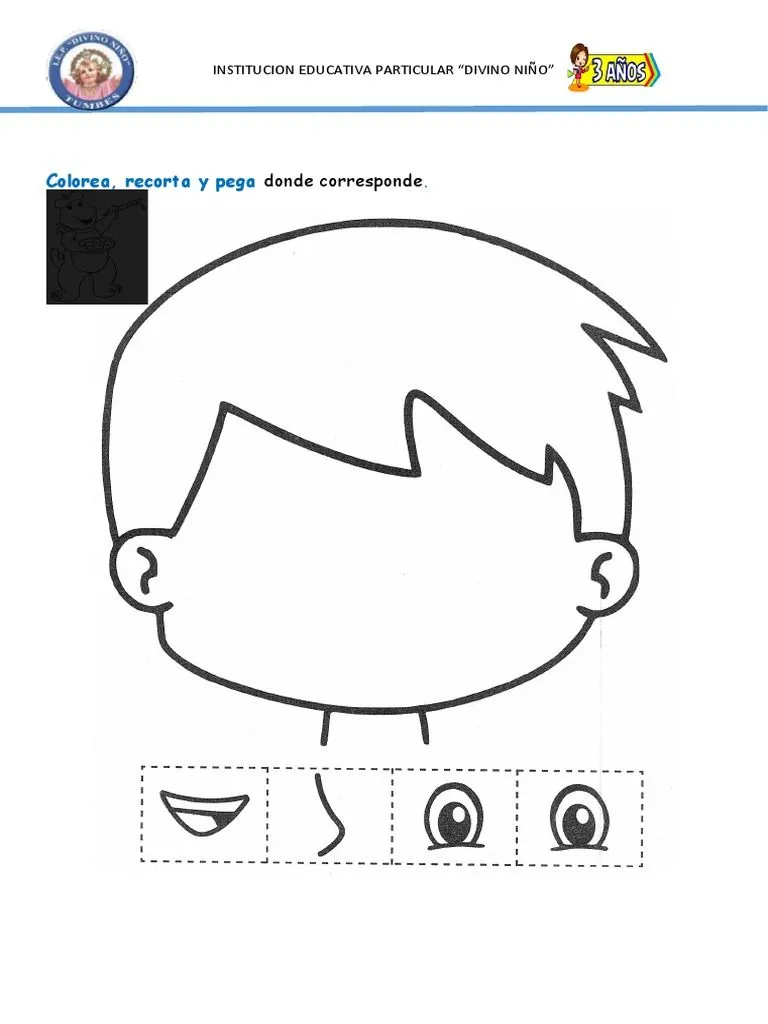 Partes-Finas Del Cuerpo-Para-Niños-De-3 - 4 Años | PDF Partes-Finas Del Cuerpo-Para-Niños-De-3 - 4 Años | PDF