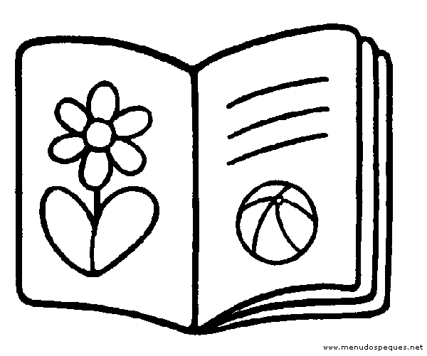 Partes de un libro para colorear - Imagui