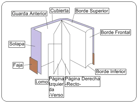 Las partes de un libro son - Imagui