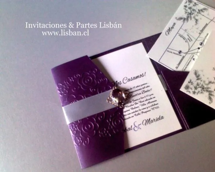 Partes de matrimonio con detalles elegantes Partes de matrimonio con detalles elegantes