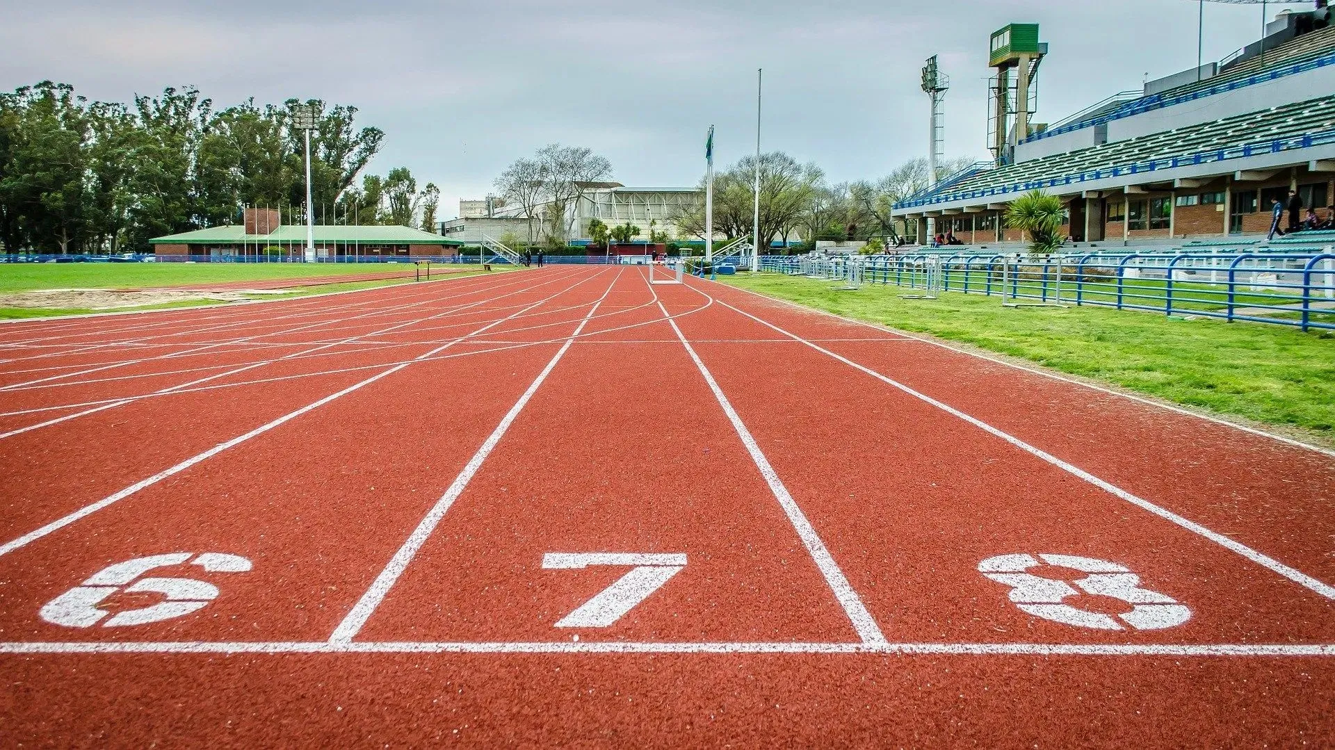 Cuáles son las partes de una pista de atletismo?