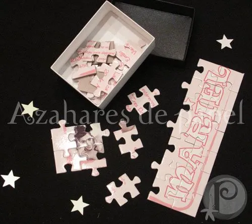 Tarjetas de quince años de rompecabezas - Imagui