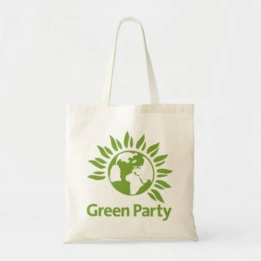 Partido Verde Bolsa Tela Barata | Zazzle