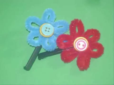 Como hacer un pasador o gancho para pelo con un limpia pipas - YouTube Como hacer un pasador o gancho para pelo con un limpia pipas - YouTube