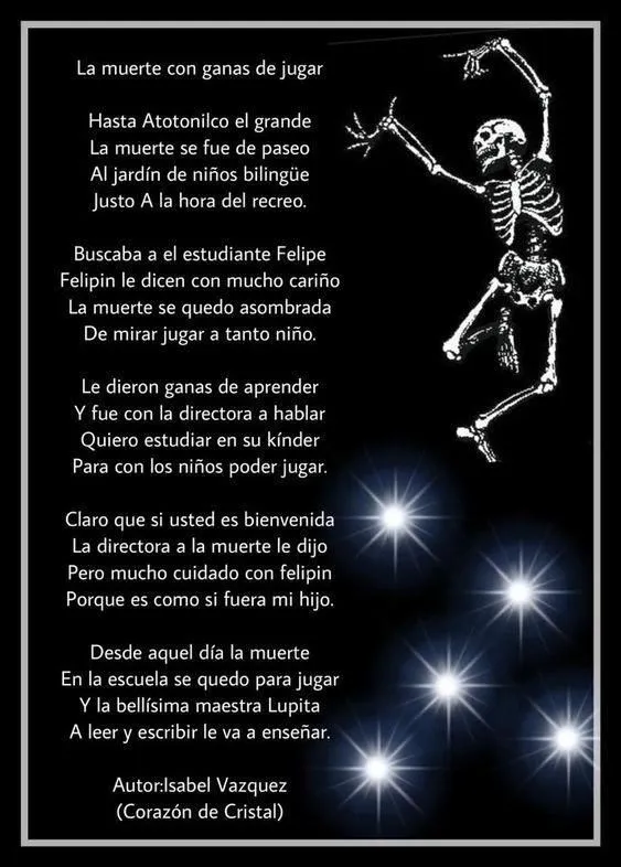 Me podrían pasar una calavera literaria para una amiga Alejandra? porfa​ -  Brainly.lat