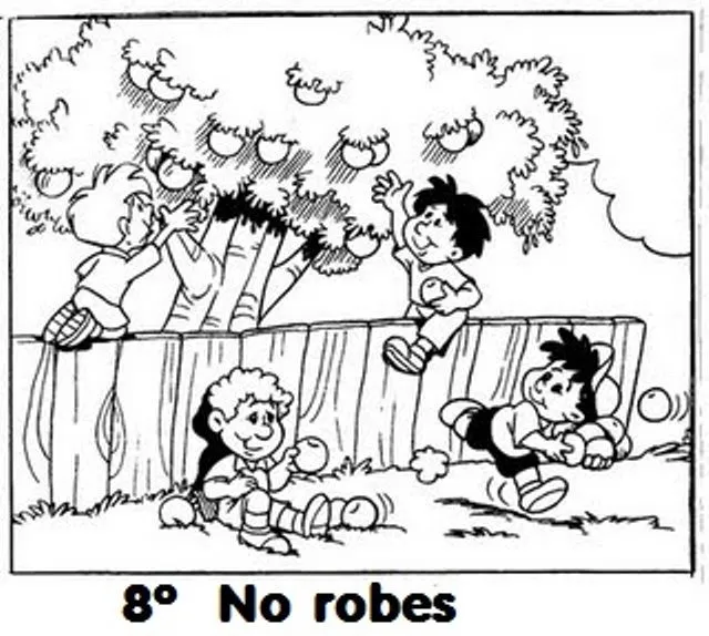 PASATIEMPOS Y CRUCIGRAMAS: Dibujos sobre los 10 Mandamientos para ...