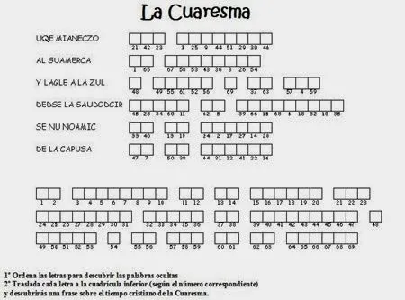 Pasatiempos Cuaresma para niños | JUGARYCOLOREAR Pasatiempos Cuaresma para niños | JUGARYCOLOREAR