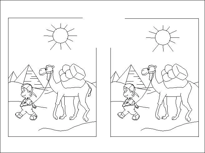 Dibujos donde encontrar diferencias - Imagui