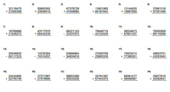 Pasatiempos para Imprimir: Ejercicios matemáticos nº 12