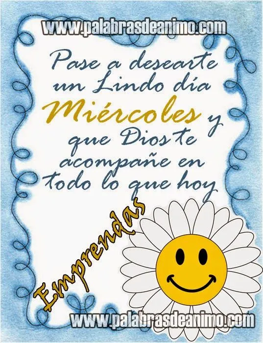 Pase a desearte un lindo día miercoles | Tarjetas Cristianas Pase a desearte un lindo día miercoles | Tarjetas Cristianas