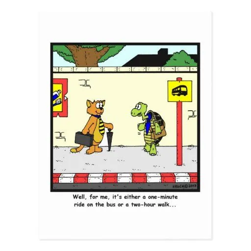 Paseo del autobús: Dibujo animado de la tortuga Postales de Zazzle. Paseo del autobús: Dibujo animado de la tortuga Postales de Zazzle.