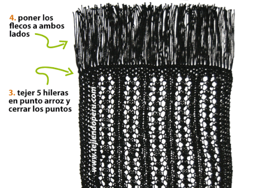 Pashmina calada - Tejiendo Perú