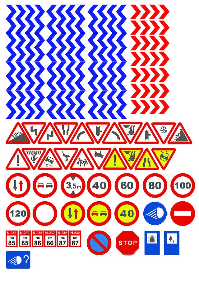 pasionslot - SEÑALES DE TRAFICO 1/32. LISTAS PARA IMPRIMIR ...