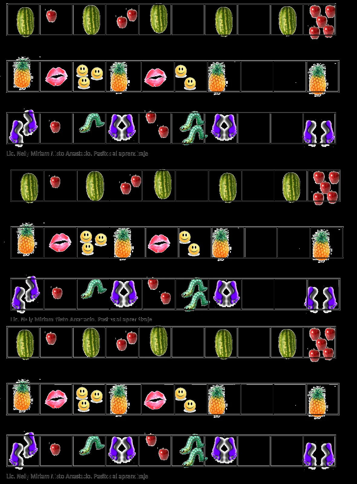 Pasitos al aprendizaje: Secuencia de figuras dos.