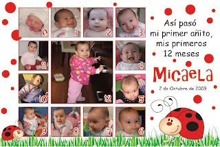 Así paso el primer añito de Mica