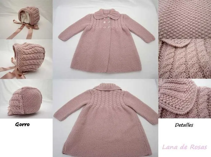 Paso a paso: abrigo para niña | Lana de Rosas | punto ... Paso a paso: abrigo para niña | Lana de Rosas | punto ...
