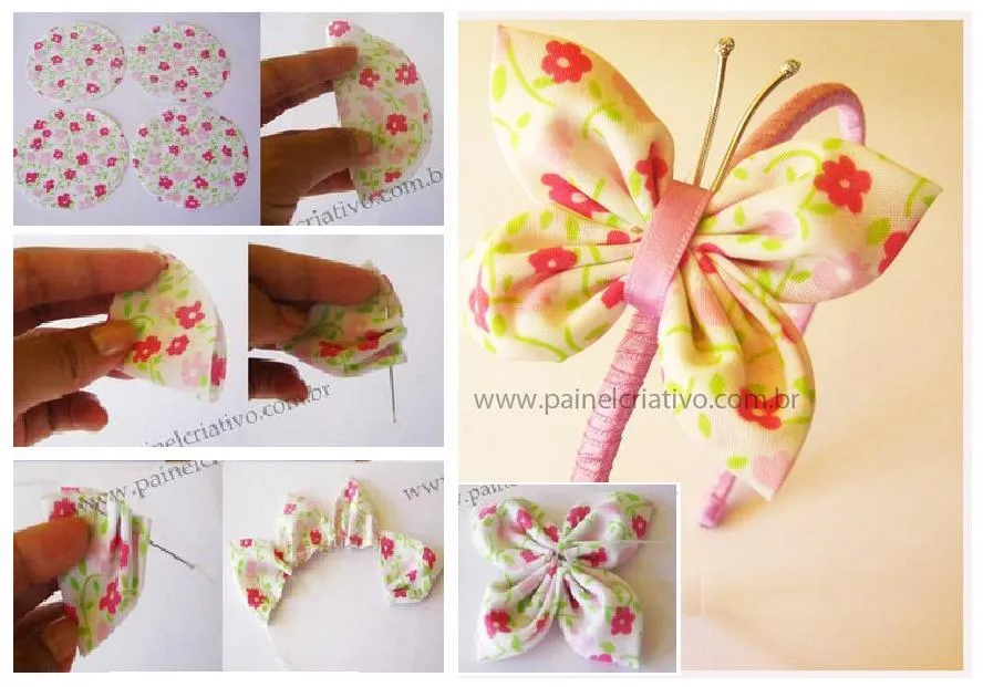 Paso a paso para hacer esta bella mariposa en tela | Bisuteria Coketa Paso a paso para hacer esta bella mariposa en tela | Bisuteria Coketa