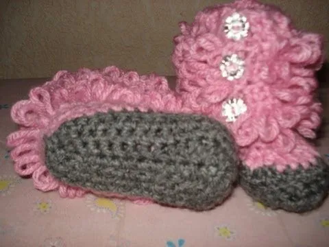 Zapatitos de bebé a crochet paso a paso - Imagui
