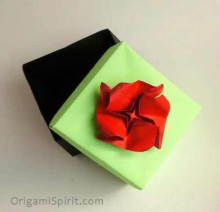 Paso a paso para hacer una caja fácil de papel -Caja masu