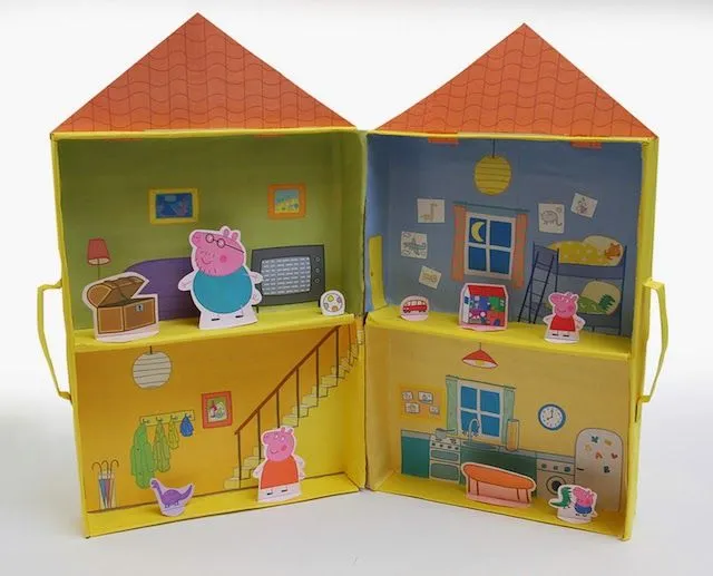 Paso a Paso para Hacer una Casa de Muñecas de Peppa Pig. | Oh My ... Paso a Paso para Hacer una Casa de Muñecas de Peppa Pig. | Oh My ...