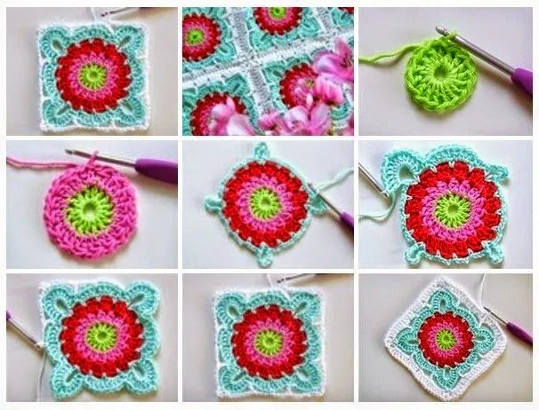 Paso a paso de Granny | Crochet y Dos agujas Paso a paso de Granny | Crochet y Dos agujas