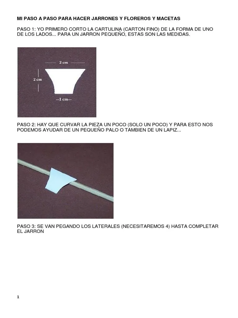 Mi Paso A Paso para Hacer Jarrones y Floreros | PDF | Pinturas | Papel Mi Paso A Paso para Hacer Jarrones y Floreros | PDF | Pinturas | Papel