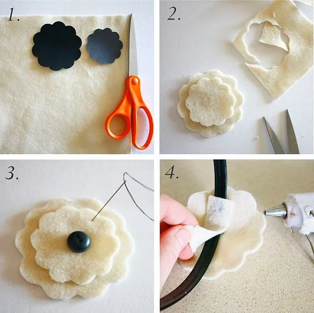PASO A PASO CON JEANNINE: DIADEMAS DECORADAS FACILITO!