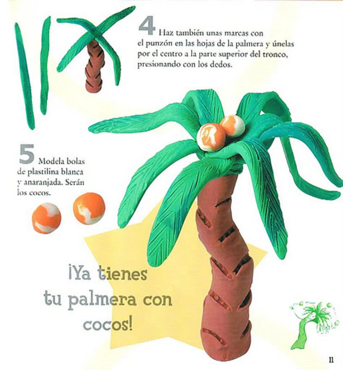 PASO A PASO CON JEANNINE: PALMERa DE PLASTILINA PASO A PASO CON JEANNINE: PALMERa DE PLASTILINA