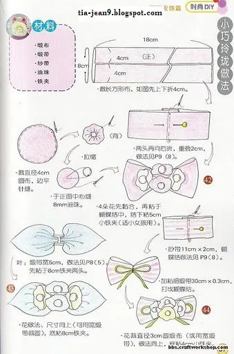 PASO A PASO CON JEANNINE: COMO HACER VINCHAS, LAZOS, BROCHES PARA ...