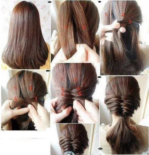 paso a paso una trenza diferente | Cabello | Pinterest paso a paso una trenza diferente | Cabello | Pinterest