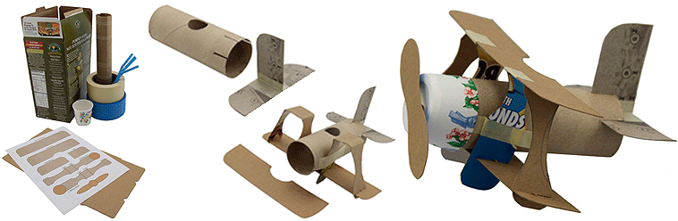En 7 pasos fabrica un avión de cartón reciclado | Dondelotiro En 7 pasos fabrica un avión de cartón reciclado | Dondelotiro